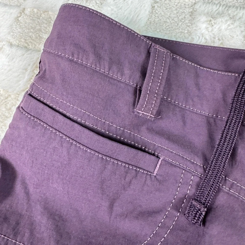 Athleta Womens Low Rise Purple Hiking Cargo Pants Plum 31